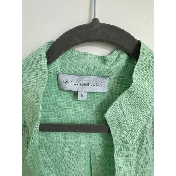 🌿 Tuckernuck Surrey Shift Dress – Mint Green Linen | Size M | NWOT 🌿 - Picture 4 of 4
